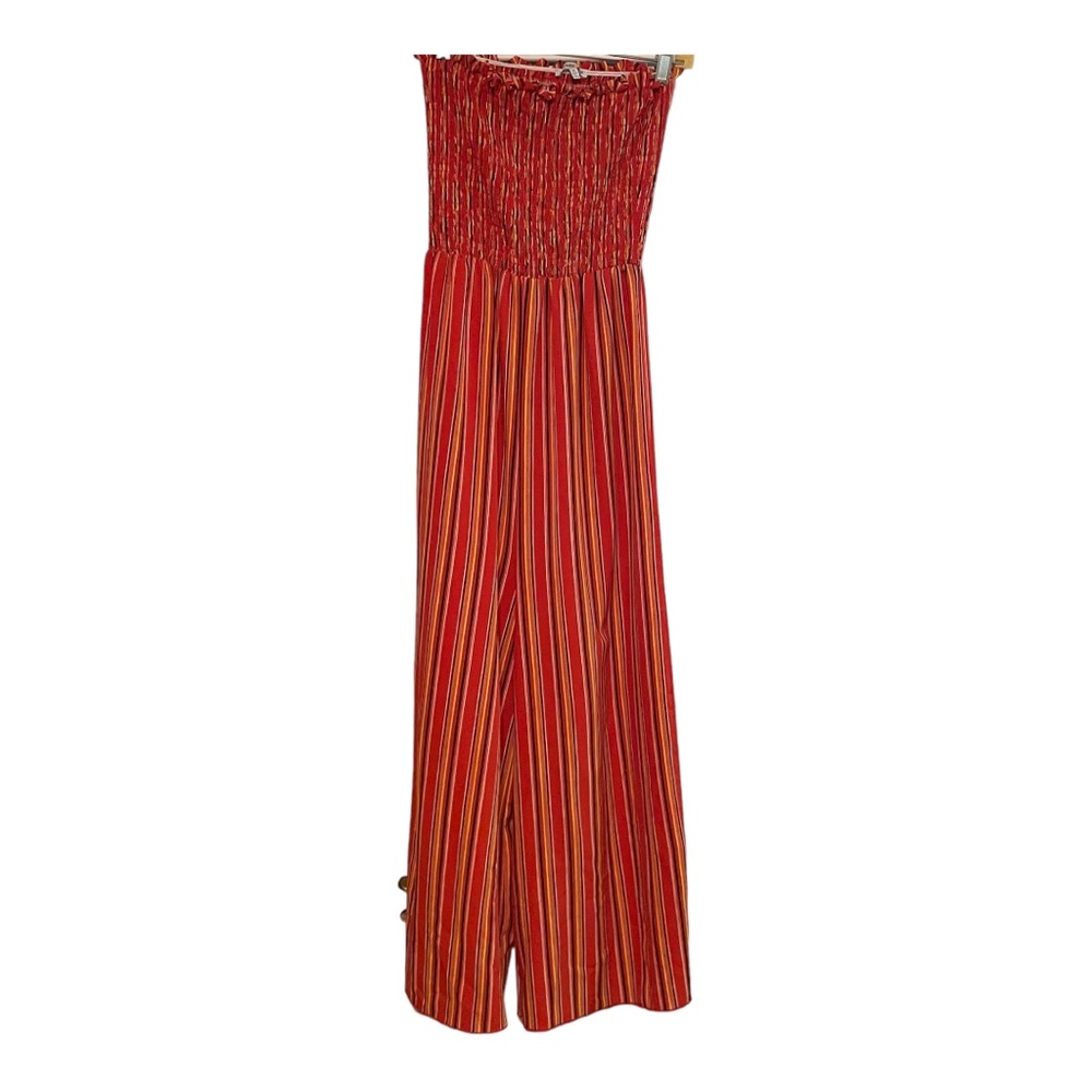 Colorful striped jumpsuit